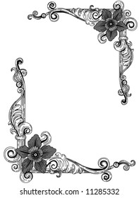 Vector Framed Ornaments - Detailed