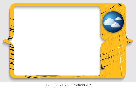 vector frames for any text with clouds