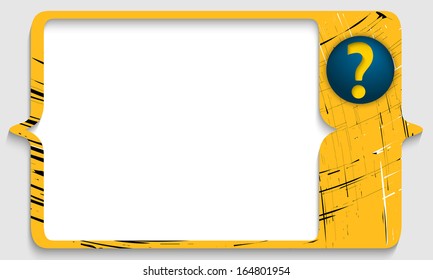 vector frames for any text with question mark