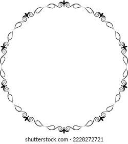 vector frames black on a white background