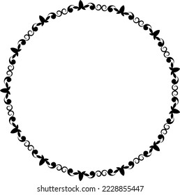 vector frames black on a white background