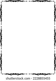 vector frames black on a white background