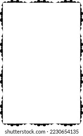 vector frames black on a white background