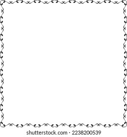 vector frames black on a white background