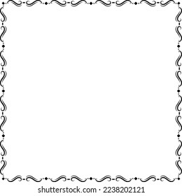 vector frames black on a white background