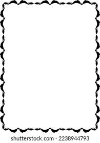 vector frames black on a white background