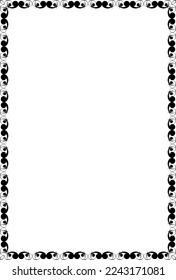 vector frames black on a white background