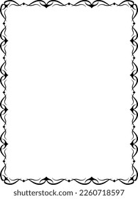 vector frames black on a white background