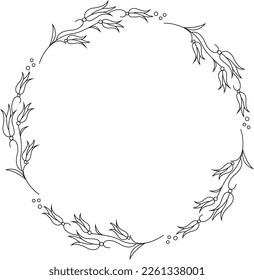 vector frames black on a white background