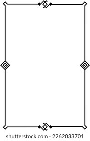 vector frames black on a white background