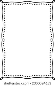 vector frames black on a white background