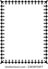 vector frames black on a white background