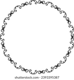 vector frames black on a white background