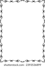 vector frames black on a white background