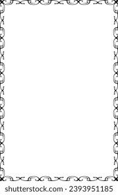 vector frames black on a white background