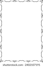 vector frames black on a white background