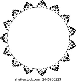 vector frames black on a white background