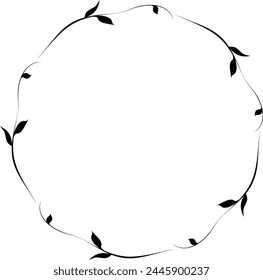 vector frames black on a white background