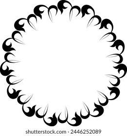 vector frames black on a white background