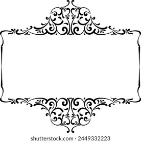 vector frames black on a white background