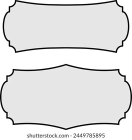 vector frames black on a white background