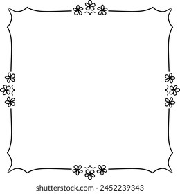 vector frames black on a white background