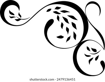 vector frames black on a white background