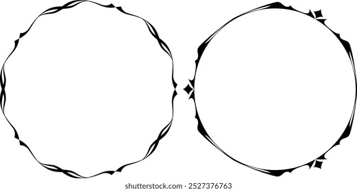 vector frames black on a white background