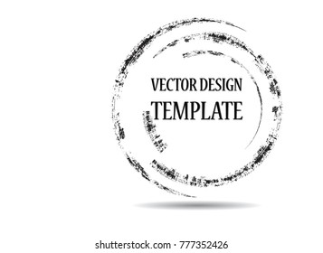 Vector Frames  for image. distress texture . Grunge Black borders isolated on the background . Dirt effect . geometric shapes for your design