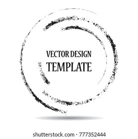 Vector Frames  for image. distress texture . Grunge Black borders isolated on the background . Dirt effect . geometric shapes for your design