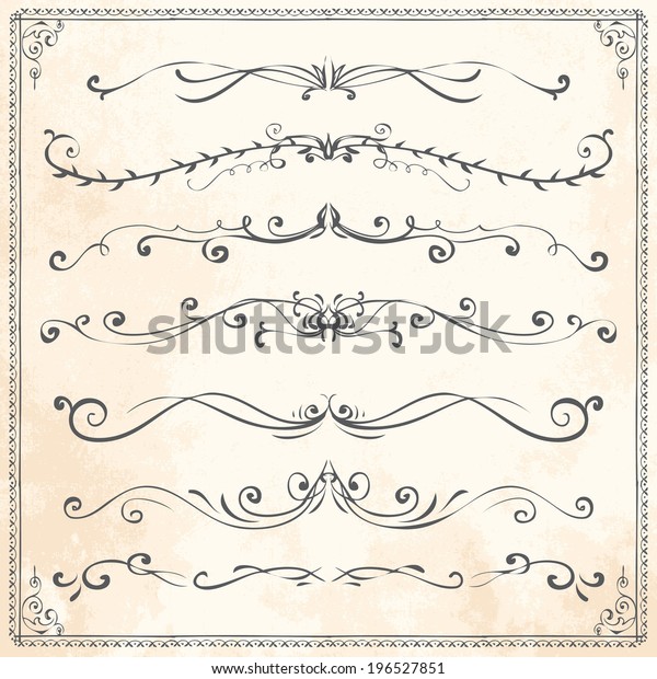 vector frames line vintage elements series of
classical vector dividers fingers drawn vector frames line vintage
elements straight nails texture antique border drawn style ornate
beauty set science tw