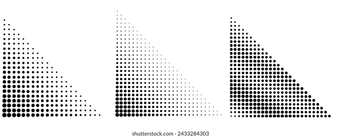 MARCOS VECTORIALES. Ángulo inferior izquierdo. Graduaciones de semitonos con puntos perfectamente redondos. Efecto de punteado vectorial: fondo de grano de ruido, degradado de puntos puntillismo o patrón de puntos.