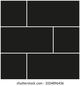 Vector frames photo collage