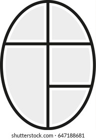 Vector frames photo collage