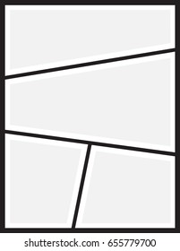 Vector frames photo collage