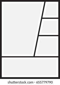 Vector frames photo collage