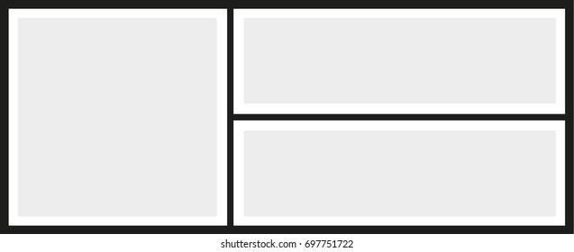 Vector frames photo collage
