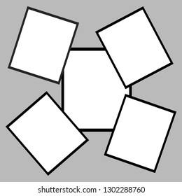 Vector frames photo collage Vector illustration EPS10