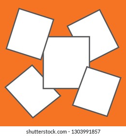 Vector frames photo collage Vector illustration EPS10 