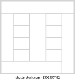 Vector frames photo collage Vector illustration EPS10