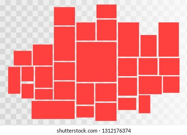 Vector frames photo collage Vector illustration EPS10 