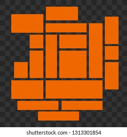 Vector frames photo collage Vector illustration EPS10
