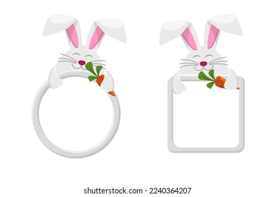 Zombie Rabbit Carrot Eye Stock Vector (Royalty Free) 646001650