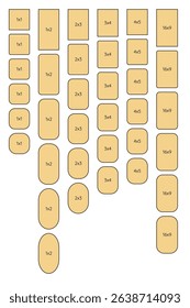 Vector Frames ratio resolution rectangle with various curvatures 1x1 1x2 2x3 3x4 4x5 16x9