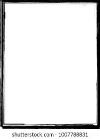 Vector Frames. rectangles for image. distress texture . Grunge Black borders isolated on the background . Dirt effect . geometric shapes for your design