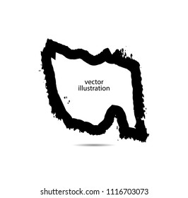 Vector Frames. rectangles for image. distress texture . Grunge Black borders isolated on the background . Dirt effect . geometric shapes for your design
