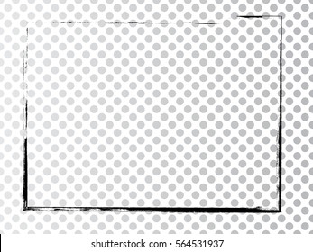 Vector Frames. rectangles for image. distress texture . Grunge Black and White borders isolated on the transparent background . Dirt effect . 