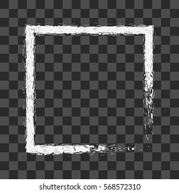 Vector Frames. rectangles for image. distress texture . Grunge Black and White borders isolated. Dirt effect 