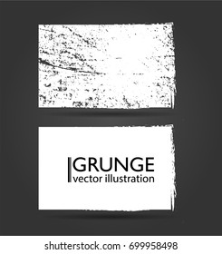 Vector Frames. rectangles for image. distress texture . Grunge Black and White borders isolated on the transparent background . Dirt effect . 