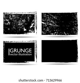 Vector Frames. rectangles for image. distress texture . Grunge Black and White borders  . Dirt effect . Squares, Banners, Insignias ,Frames , Logos, Icons, Labels and Badges Set .
